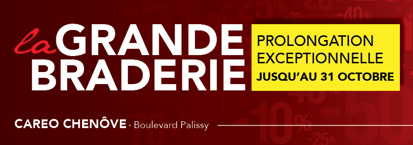 Braderie à CAREO Chenôve du 11 au 17 octobre 2025